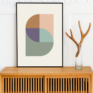 Geometric Abstract Elegant Muted Modern Minimal Poster