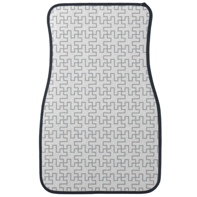 Geometric Abstract Floor Design Car Floor Mat (Front)
