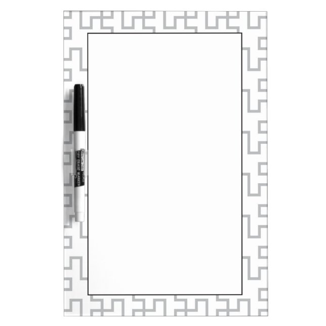 Geometric Abstract Floor Design Dry Erase Board (Front)