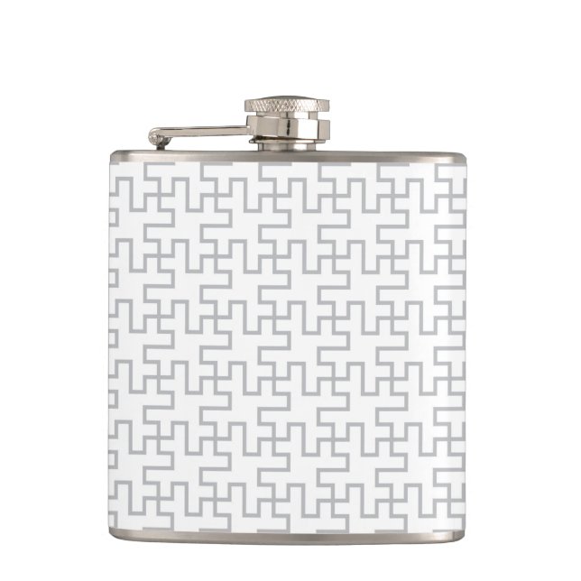 Geometric Abstract Floor Design Flask (Front)