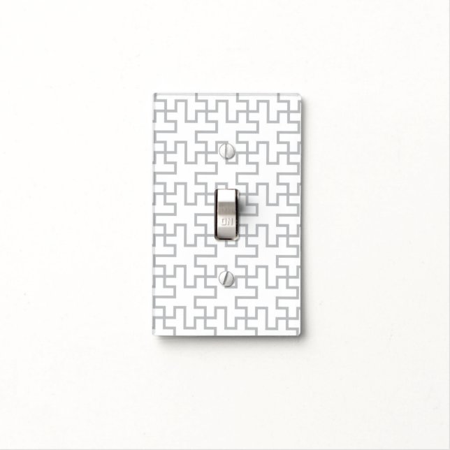 Geometric Abstract Floor Design Light Switch Cover (In Situ)