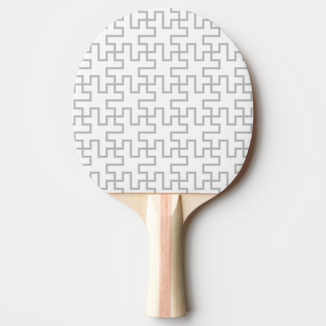 Geometric Abstract Floor Design Ping-Pong Paddle (Front)