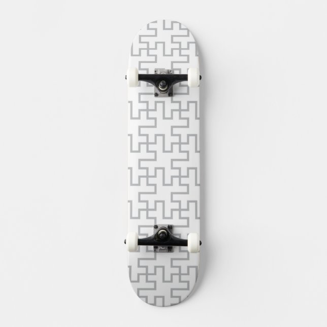 Geometric Abstract Floor Design Skateboard Deck (Front)