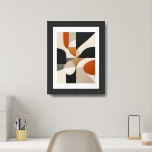 Geometric Abstract Framed Art