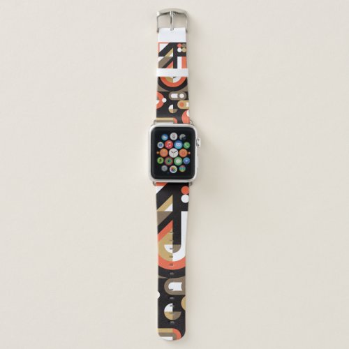 Geometric Abstract Futuristic Artwork Design Apple Watch Band