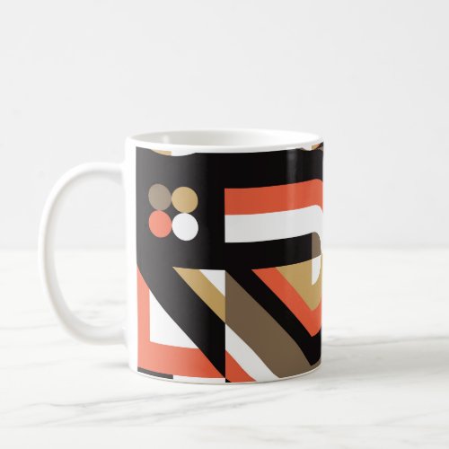 Geometric Abstract Futuristic Artwork Design Coffee Mug