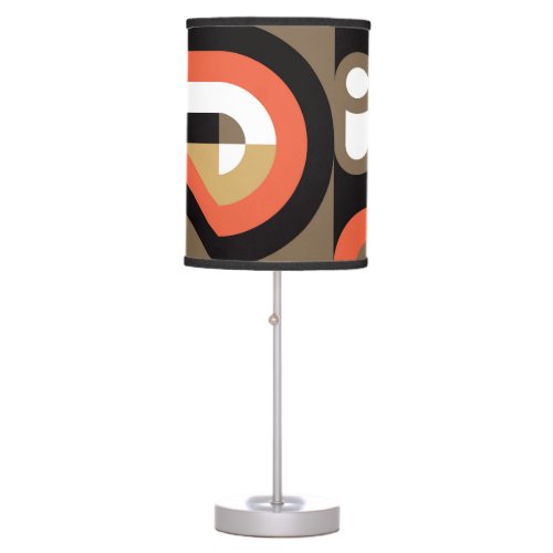 Geometric Abstract Futuristic Artwork Design Table Lamp