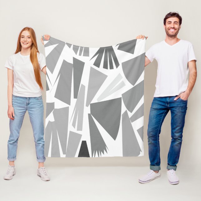 Geometric Abstract Geometric  Fleece Blanket (In Situ)