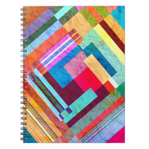 Geometric abstract, graphic color background. notebook