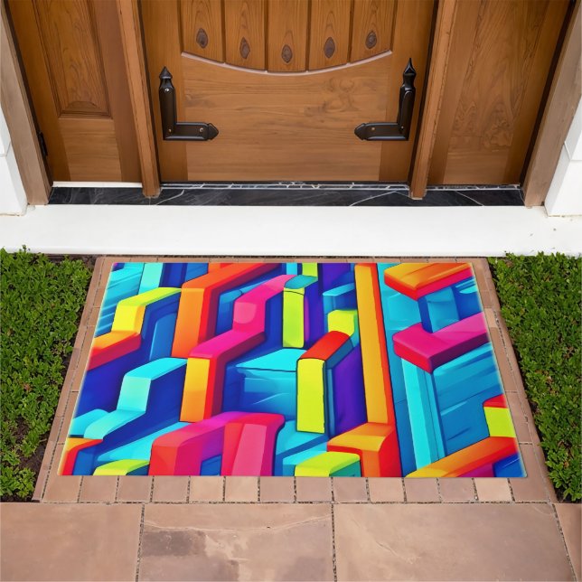 Geometric Abstract Harmony Doormat (Outdoor)