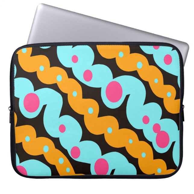 Geometric abstract laptop sleeve (Front)