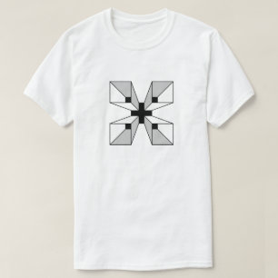 Geometric Abstract Letter X Monogram T-Shirt