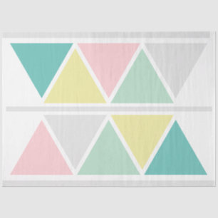 Geometric abstract modern color blocks decoupage tissue paper