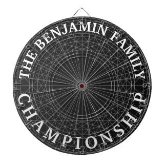 geometric abstract modern customizable family gift dart board