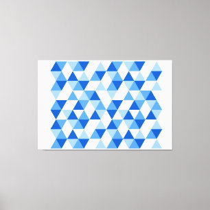 Geometric Abstract Modern Triangles II Canvas Print