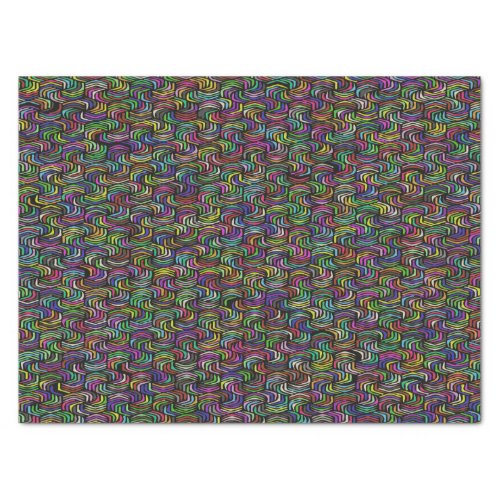 Geometric Abstract Mosaic Art Tissue Paper