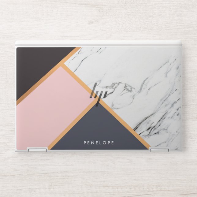 Geometric Abstract Mosaic HP Laptop Skin (Front)