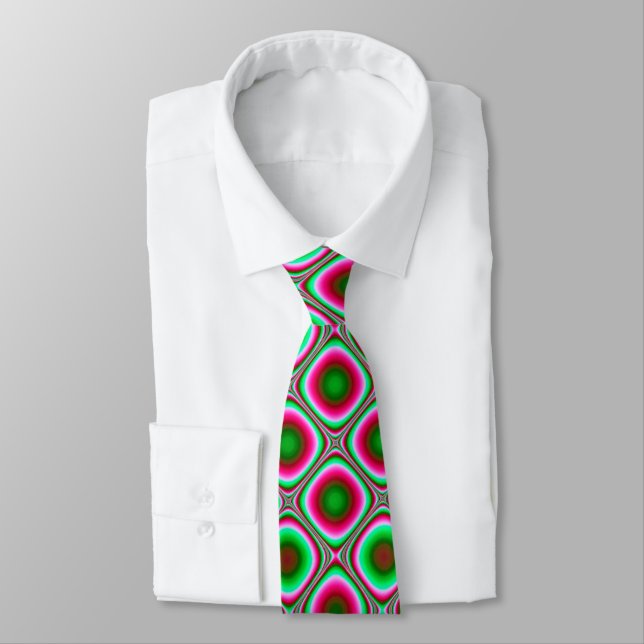 Geometric Abstract Neck Tie (Tied)
