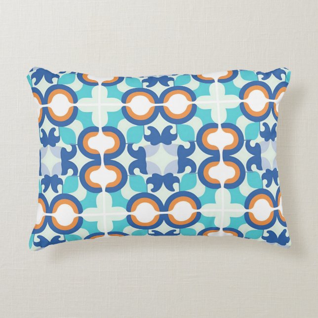 Geometric Abstract Pattern Accent Pillow (Front)