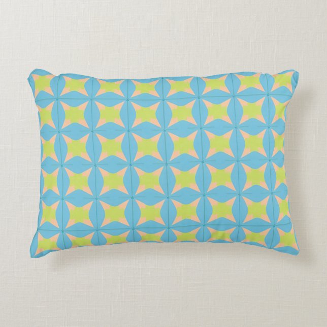 Geometric Abstract Pattern Accent Pillow (Front)