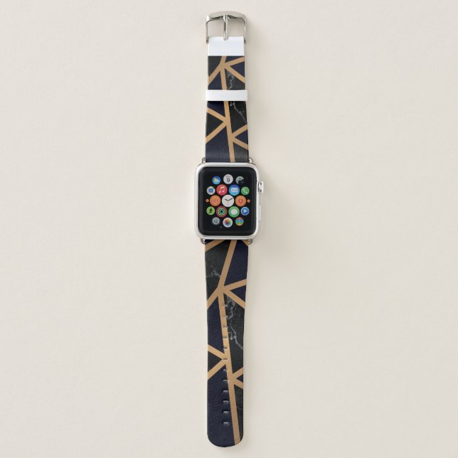 Geometric Abstract Pattern Apple Watch Band (Front)