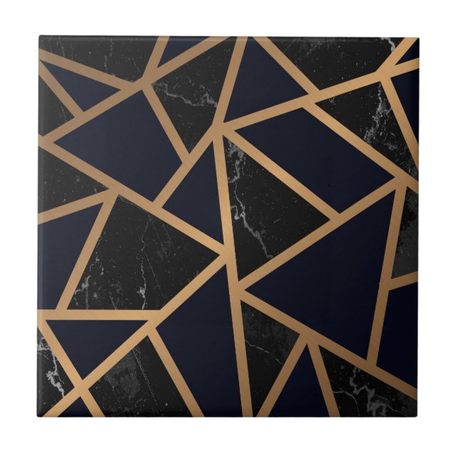 Geometric Abstract Pattern Ceramic Tile (Front)