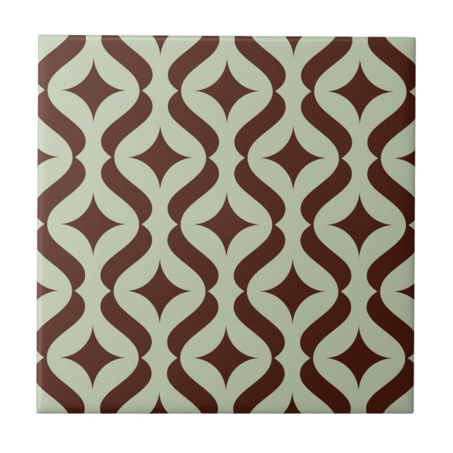 Geometric Abstract Pattern Ceramic Tile (Front)