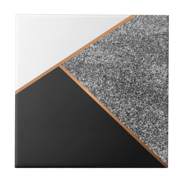 Geometric Abstract Pattern Ceramic Tile (Front)