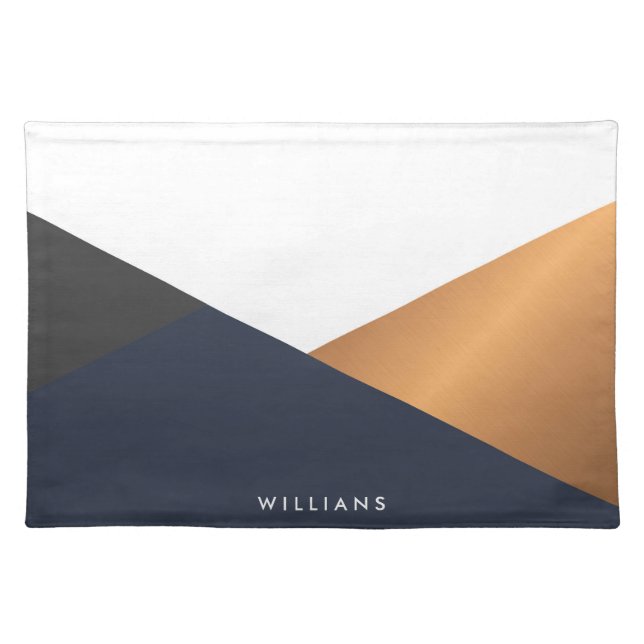 Geometric Abstract Pattern Cloth Placemat (Front)