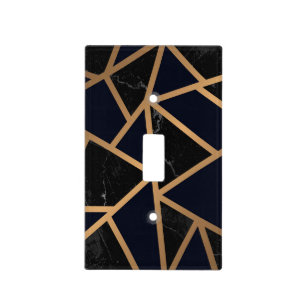 Geometric Abstract Pattern Light Switch Cover
