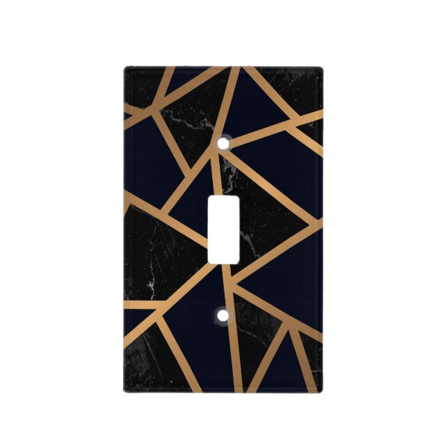 Geometric Abstract Pattern Light Switch Cover (Front)