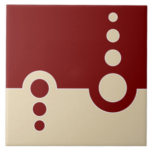 Geometric, abstract pattern, modern, circles ceramic tile