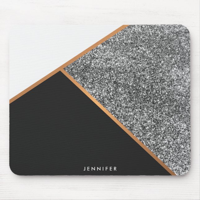 Geometric Abstract Pattern Mouse Pad (Front)