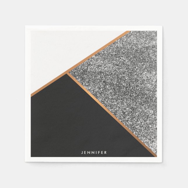 Geometric Abstract Pattern Napkins (Front)