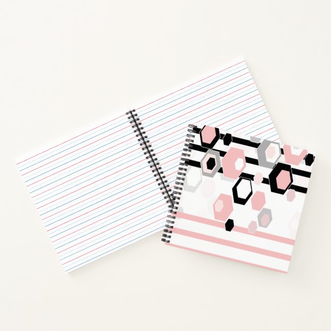 Geometric abstract pattern notebook (Inside)