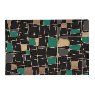 Geometric, abstract placemat
