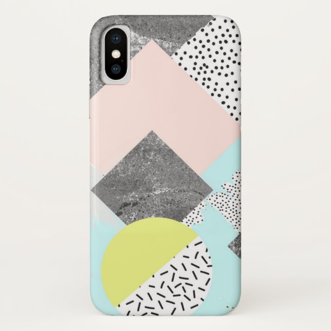 Geometric Abstract Scandi Design Case-Mate iPhone Case (Back)