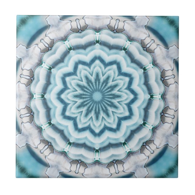 Geometric Abstract Sea Star Bathroom Tile (Front)
