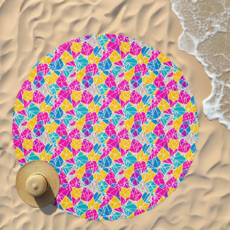 Geometric Abstract Shape Colorful Gift Beach Towel