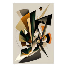 Geometric Abstract Shapes Wall Art Poster