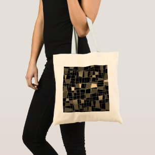 Geometric, abstract tote bag