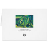 Geometric Abstract Village Woman And Headscarf (Back Horizontal)