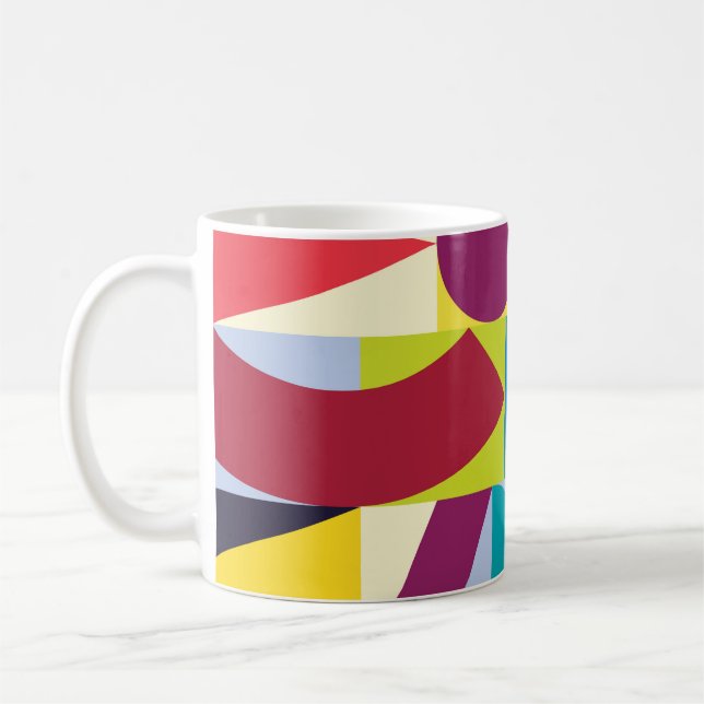 Geometric Abstract: Vintage Seamless Pattern. Coffee Mug (Left)