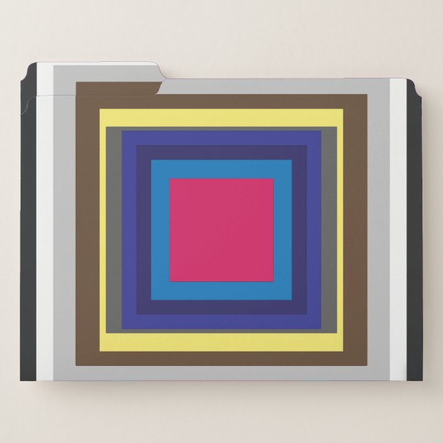 Geometric Abstract Wall Art Print File Folder (Front Left)