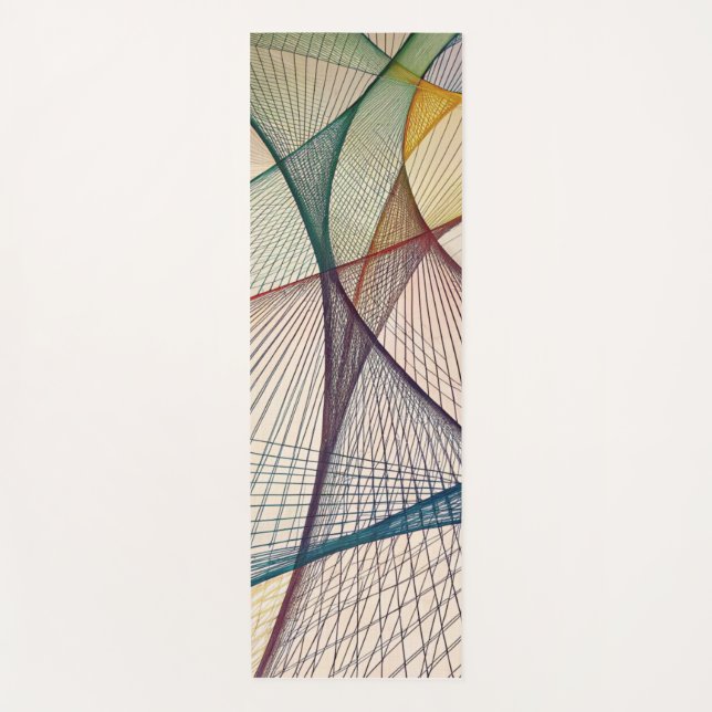 Geometric Abstract Yoga Mat (Front)