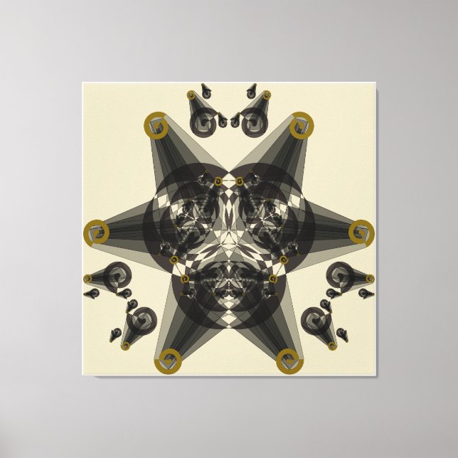 Geometric Abstraction Canvas Print (Front)