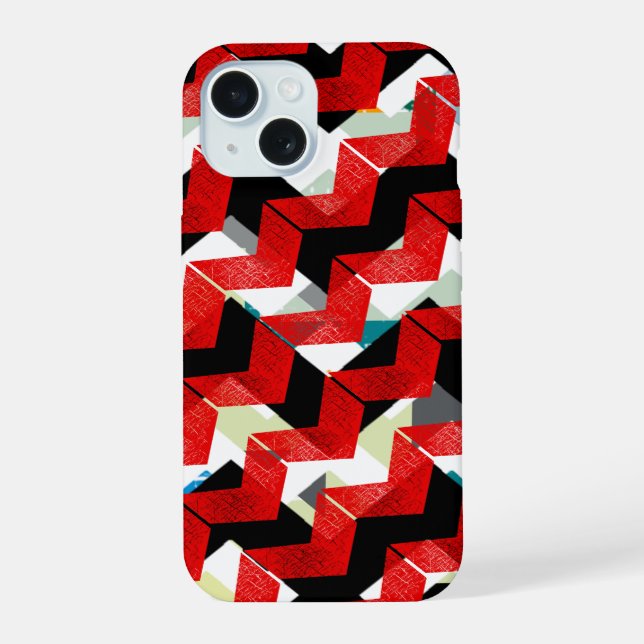 Geometric abstraction iphone case (Back)
