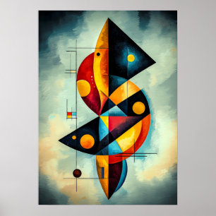 Geometric Abstraction - Masterpiece Inspired Poster