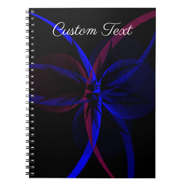 Geometric Abstraction Spiral Photo Notebook (Front)