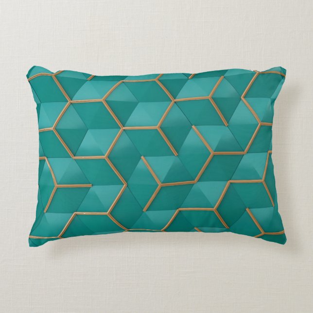 geometric accent pillow (Front)